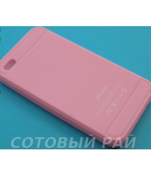 Крышка Apple iPhone 4/4S Силикон Paik (Розовая)