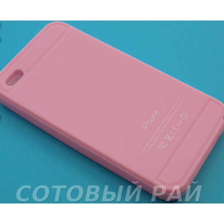 Крышка Apple iPhone 5/5S Силикон Paik (Розовая)