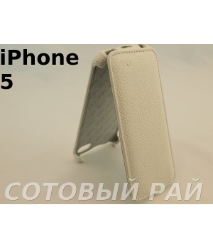 Чехол-книжка Apple iPhone 5/5S V-Case (Белый)