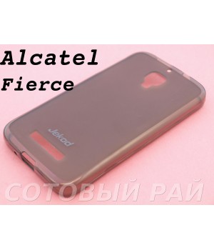 Крышка Alcatel One Touch Fierce 7024W Jekod силикон (Серая)