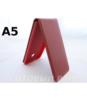 Чехол-книжка Samsung A500f (A5) Silikon (Красный)