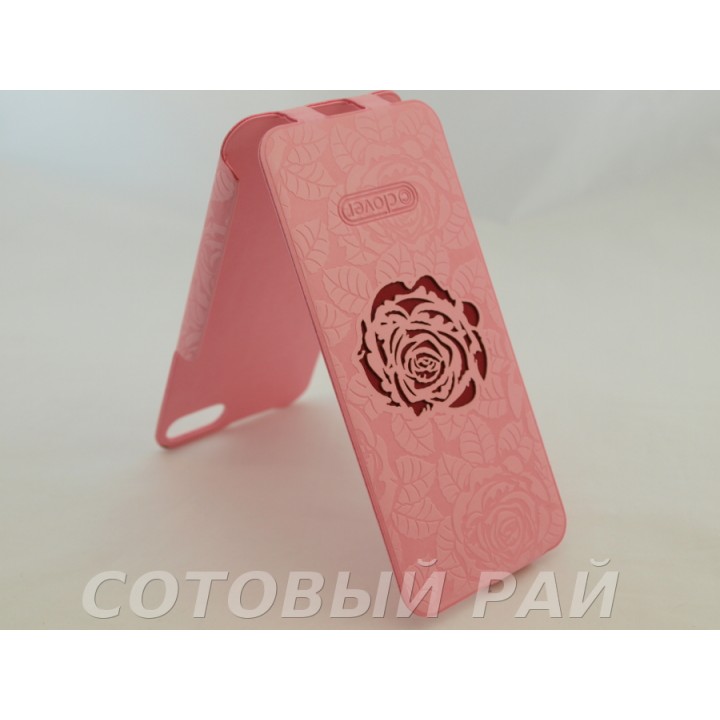 Чехол-книжка Apple iPhone 5/5S U-Link (Роза Розовая)