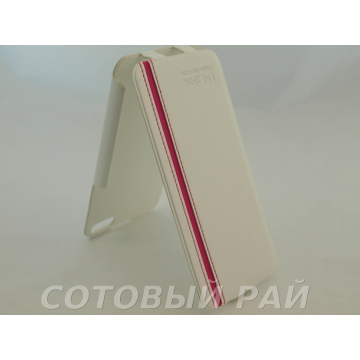 Чехол-книжка Apple iPhone 5/5S U-Link (С полоской Белый)