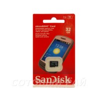 Карта памяти MicroSD Sandisk 32 Gb Class 10 (Ultra 100mb/s) U1