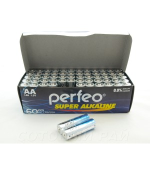 Батарейки Perfeo Super Alkaline пальчиковые AA (2 штуки) Целлофан