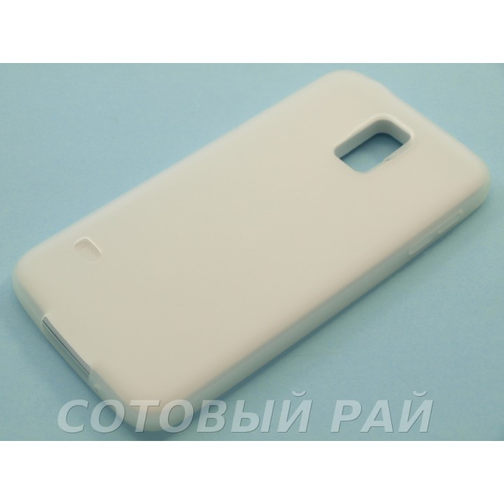 Крышка Samsung G900 (S5) Силикон Paik (Белая)