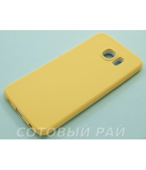 Крышка Samsung G920f (S6) Силикон Paik (Желтая)
