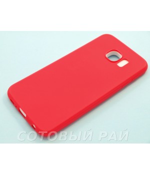 Крышка Samsung G920f (S6) Силикон Paik (Красная)