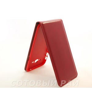 Чехол-книжка Samsung A800f (A8) Silikon (Красный)