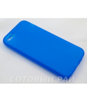 Крышка Apple iPhone 5/5S Силикон Just (Синяя)