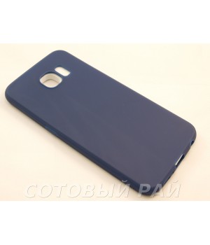 Крышка Samsung G920f (S6) Силикон Paik (Синяя)