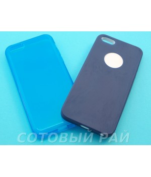 Крышка Apple iPhone 5/5S Силикон Paik (Синяя)