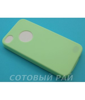 Крышка Apple iPhone 4/4S Силикон Paik (Зеленая)
