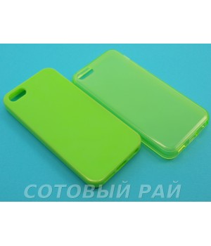 Крышка Apple iPhone 5/5S Силикон Paik (Зеленая)