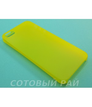 Крышка Apple iPhone 5/5S Ультратонкая (Желтая)
