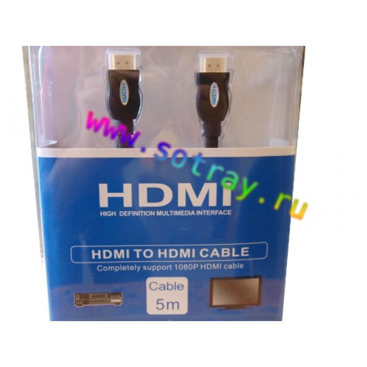 КаБель HDMI - HDMI (5 метров) в Блистере