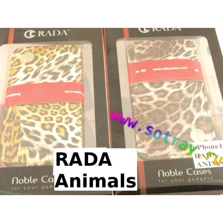 Чехол-книжка Apple iPhone 4/4S Rada Animals
